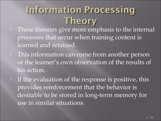 04 learning - theories and program design | PPT
