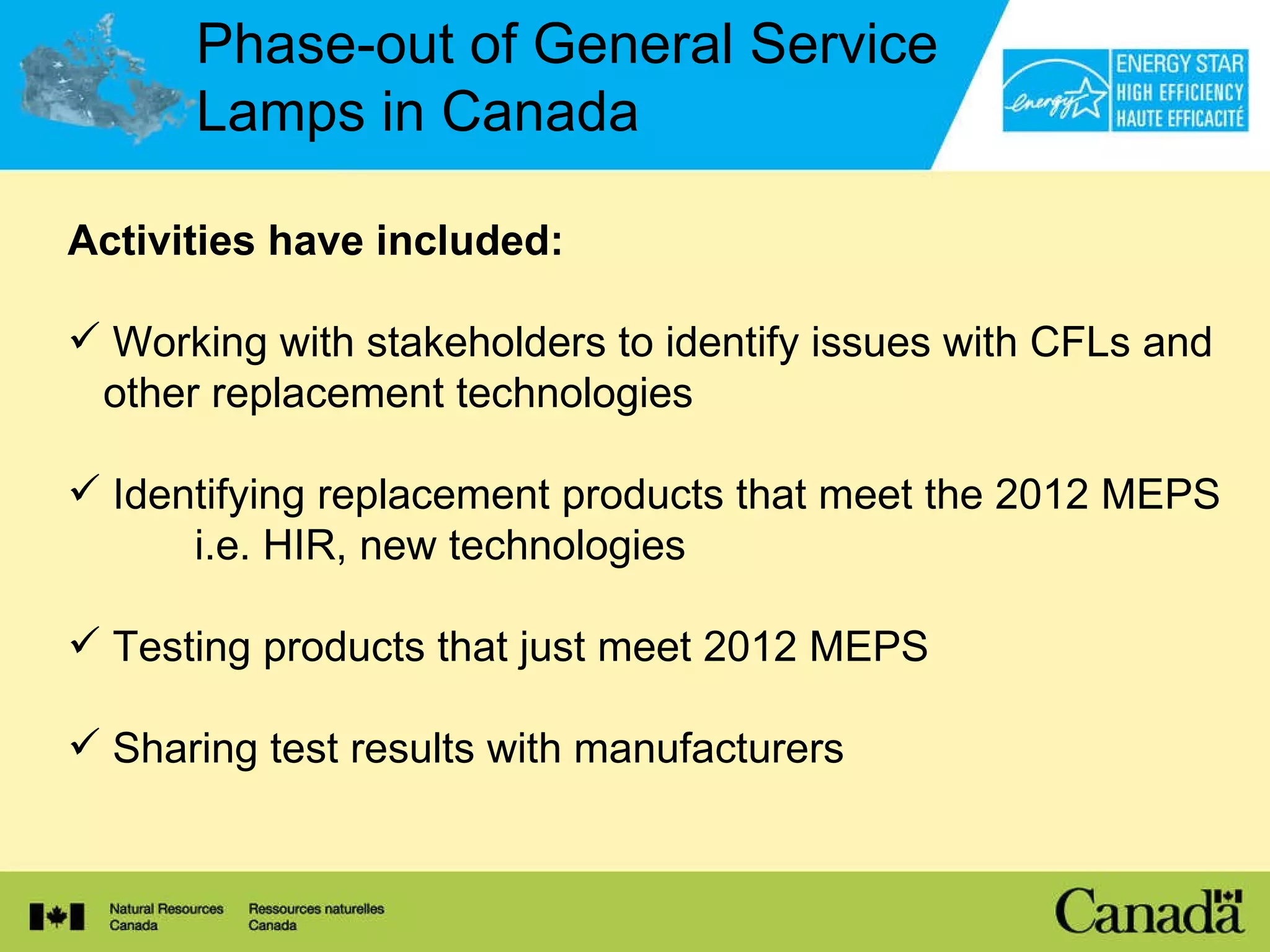 Energy Conservation Program: Standards For General Service Lamps – MOFAF