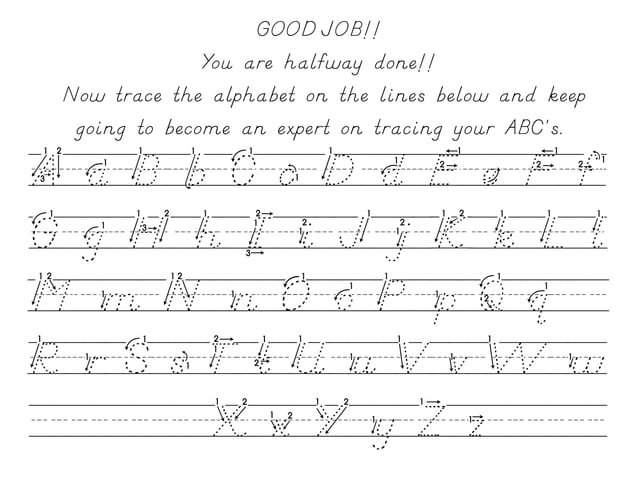 Students Practice Tracing Letters | PPT