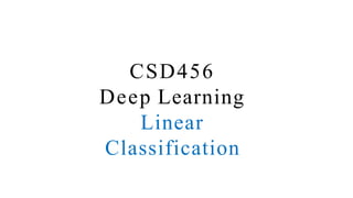 Linear Classification using fundamental Matrix multiplication | PPTX