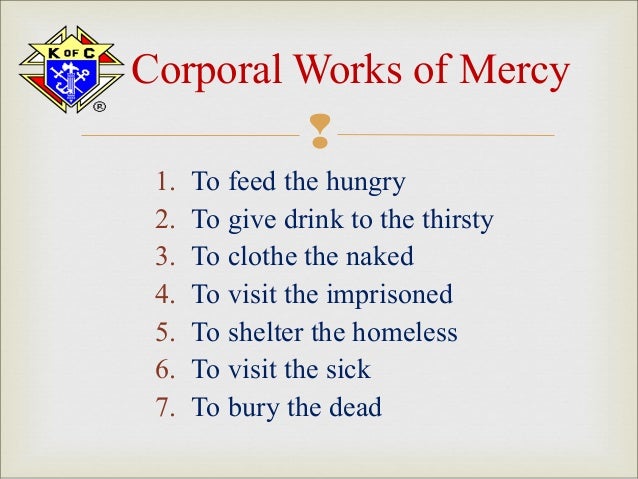 httpsmaranquil04 mar 2013 spiritual corporal works of mercy