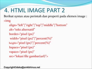 04 materi html elemen gambar | PPT