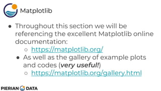 Matplotlib.pptx for data analysis and visualization | PPTX