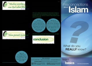 Misconceptions in Islam 1/2