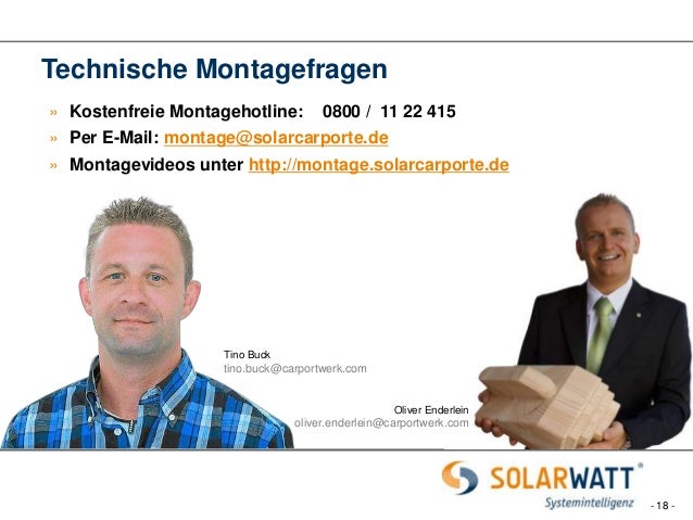 Montageanleitung SOLARWATT CARPORT SYSTEM