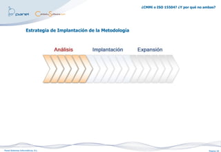 ¿CMMi o ISO 15504? ¿Y por qué no ambas?




                     Estrategia de Implantación de la Metodología




Panel Sistemas Informáticos, S.L.                                                                      Página 10
 