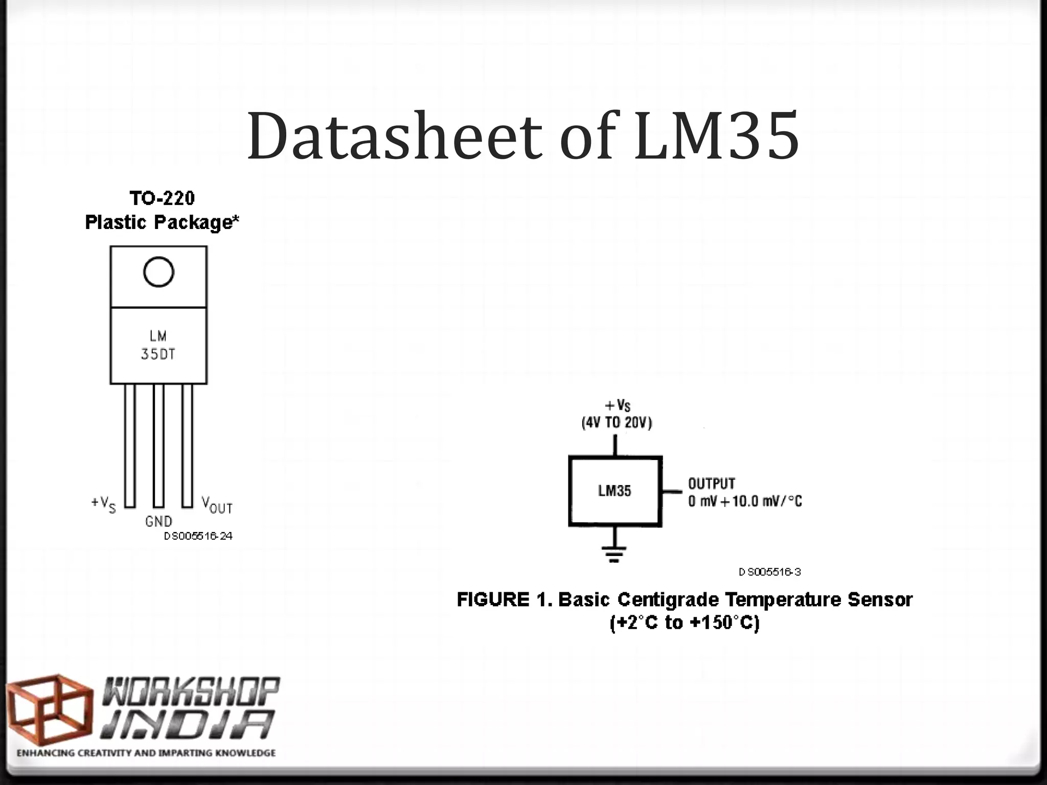 Datasheet of LM35
 