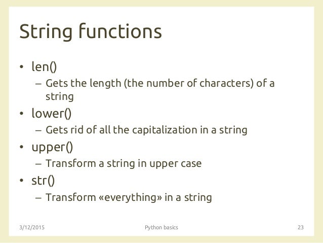 AmI 2015 - Python basics