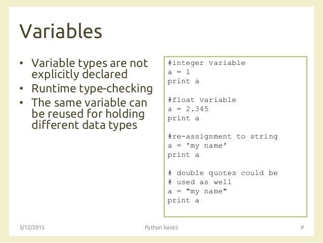 AmI 2015 - Python basics