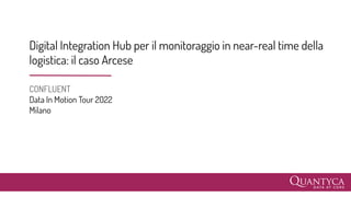 Digital Integration Hub per il monitoraggio in near-real time della
logistica: il caso Arcese
CONFLUENT
Data In Motion Tou...