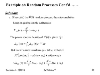 04-Random Processes. Statistics and probability | PPT