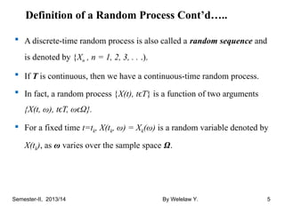 04-Random Processes. Statistics and probability | PPT