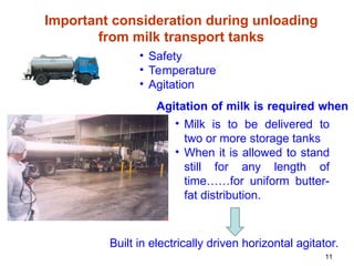Receiving of milk in a dairy plant for processing | PPT
