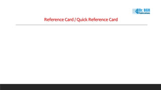 Reference Card | Dr.BGR Publications | PPT