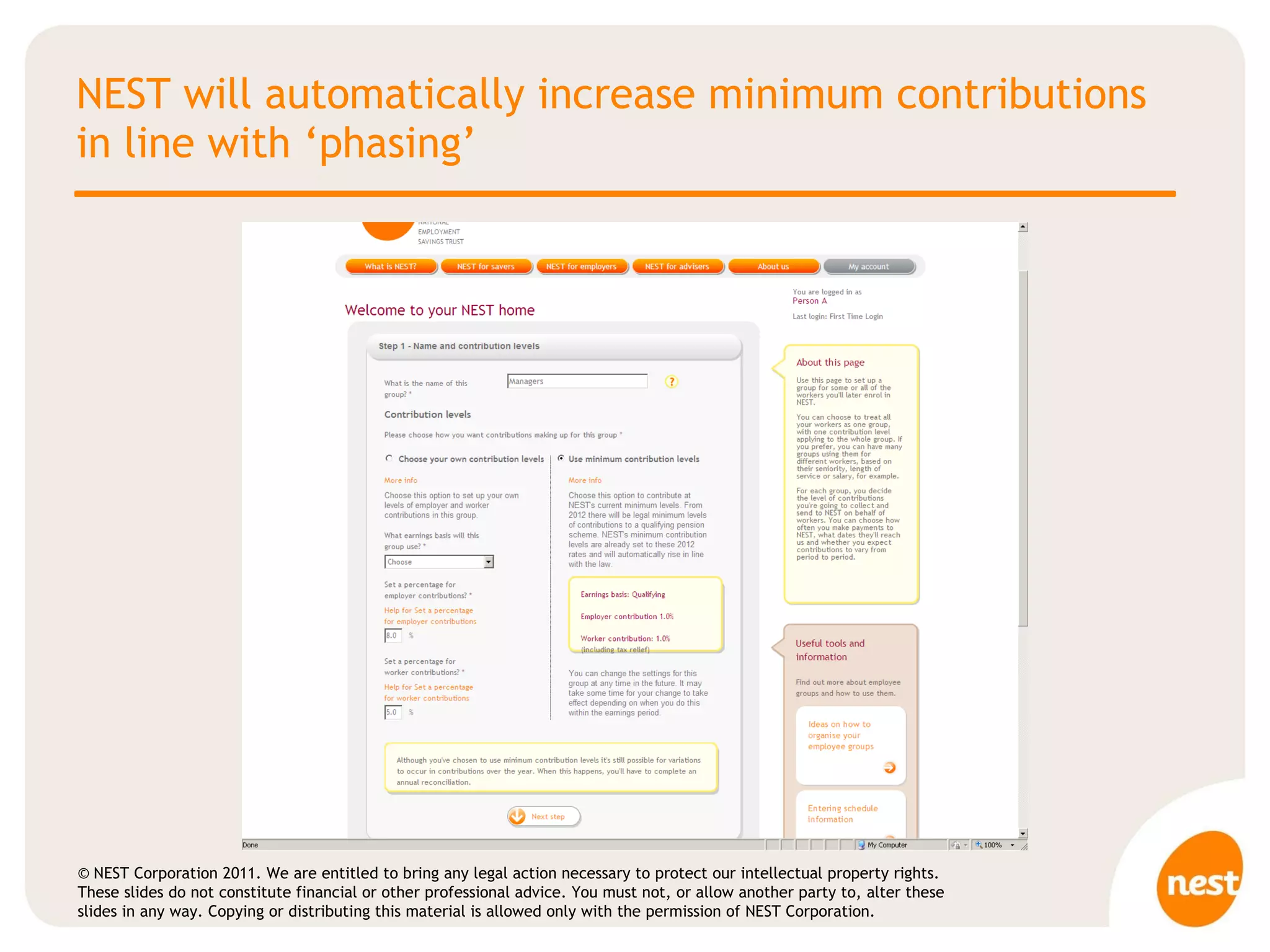 NEST will automatically increase minimum contributions in line with ‘phasing’ 
