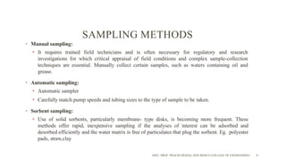 04 - Sampling, Continious & Biomonitoring.pptx | Chemistry | Science