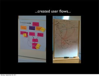 ...created user ﬂows...




Monday, September 26, 2011
 