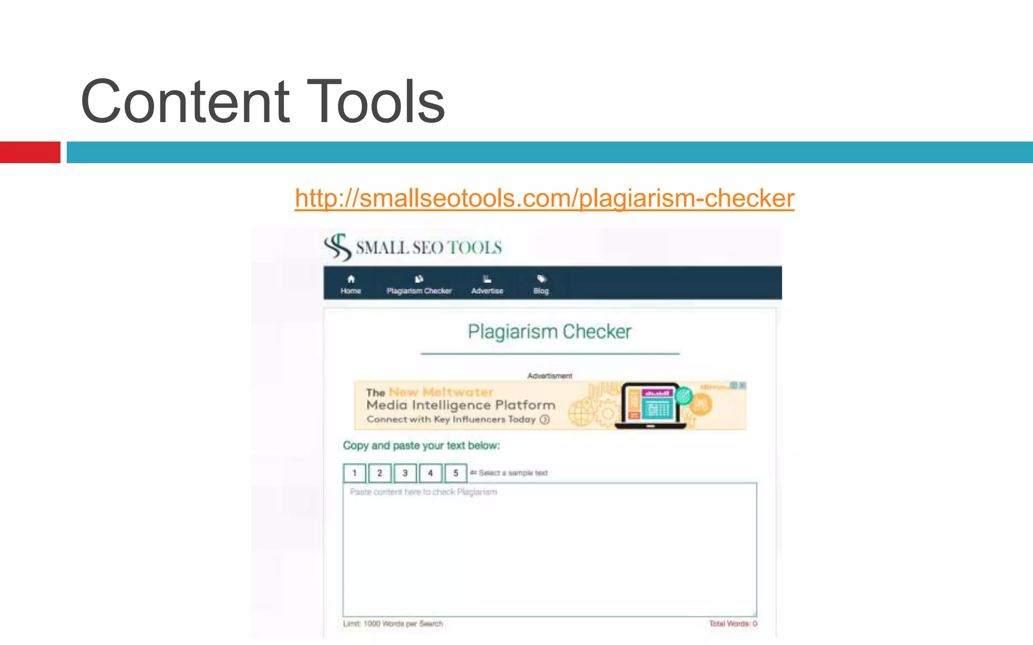 Content Tools
http://smallseotools.com/plagiarism-checker
 