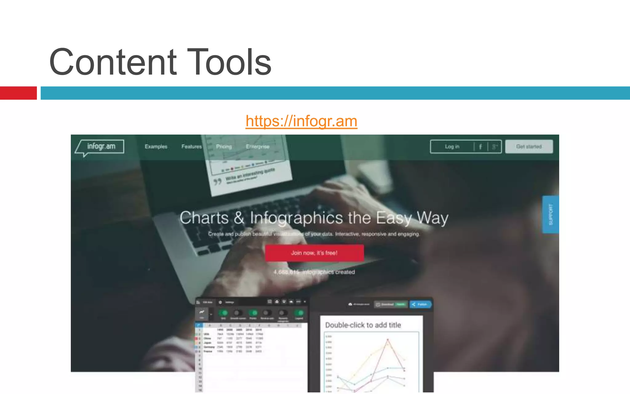Content Tools
https://infogr.am
 