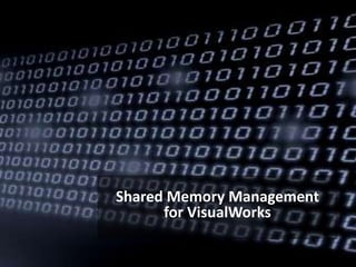 Shared Memory Management
for VisualWorks
 