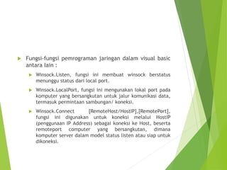 pemrograman socket pada jaringan komputer | PPTX