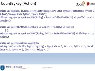 CountByKey (Action)
Spark and Scala
 