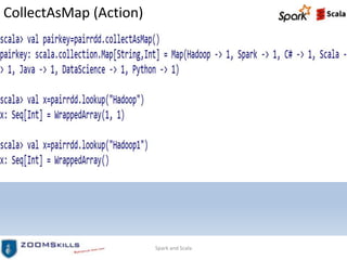 CollectAsMap (Action)
Spark and Scala
 
