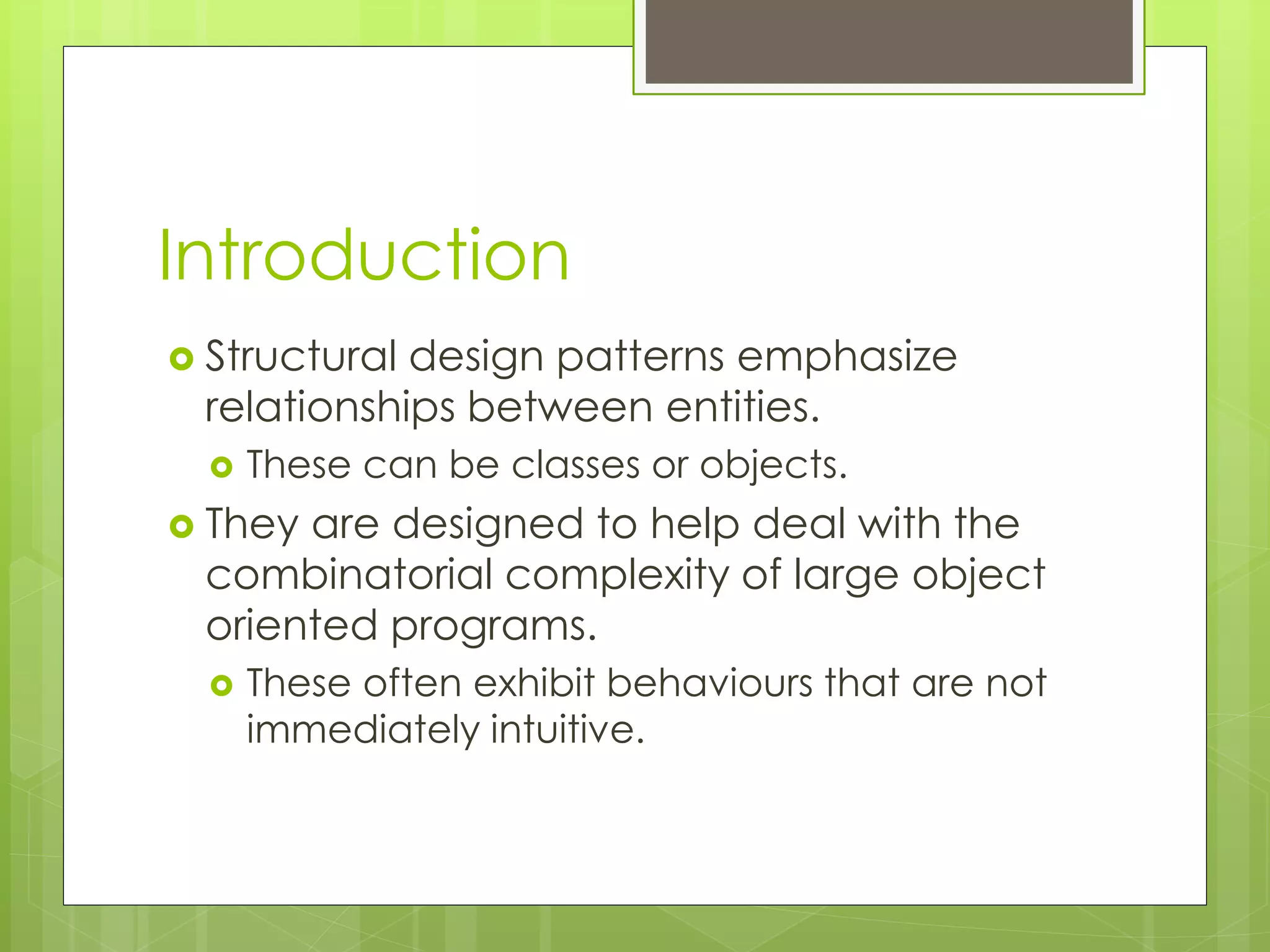 PATTERNS04 - Structural Design Patterns | PPTX