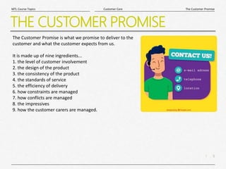 The Customer Promise | PPTX