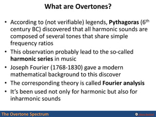Overtones In Music The Overtone Spectrum | PDF