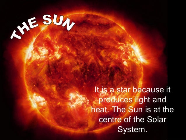 Celestial Bodies In The Solar System The Sun Planets