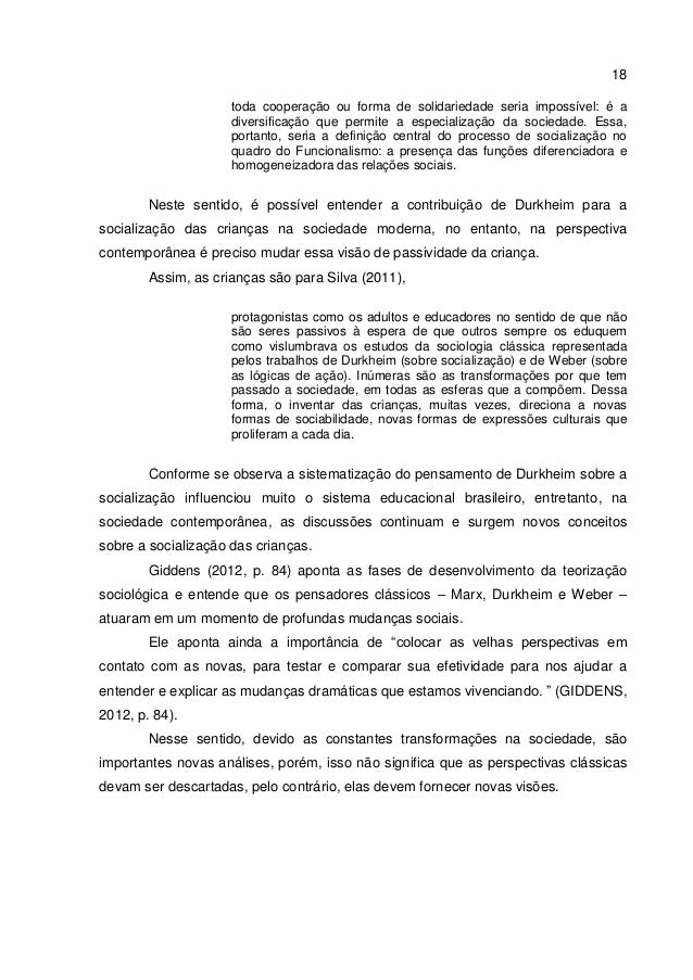 Exemplo De Trabalho De Socialização Infantil