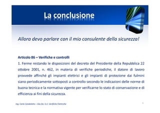 04 Verifica Impianti Elettrici Evoluzione Normativa