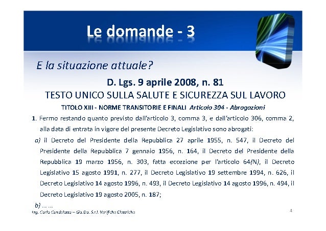 04 Verifica Impianti Elettrici Evoluzione Normativa