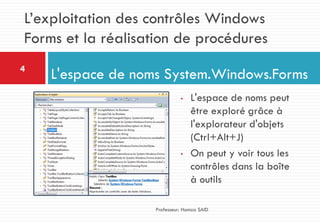 04 visual basic .net - exploitation des nouveaux controles windows ...