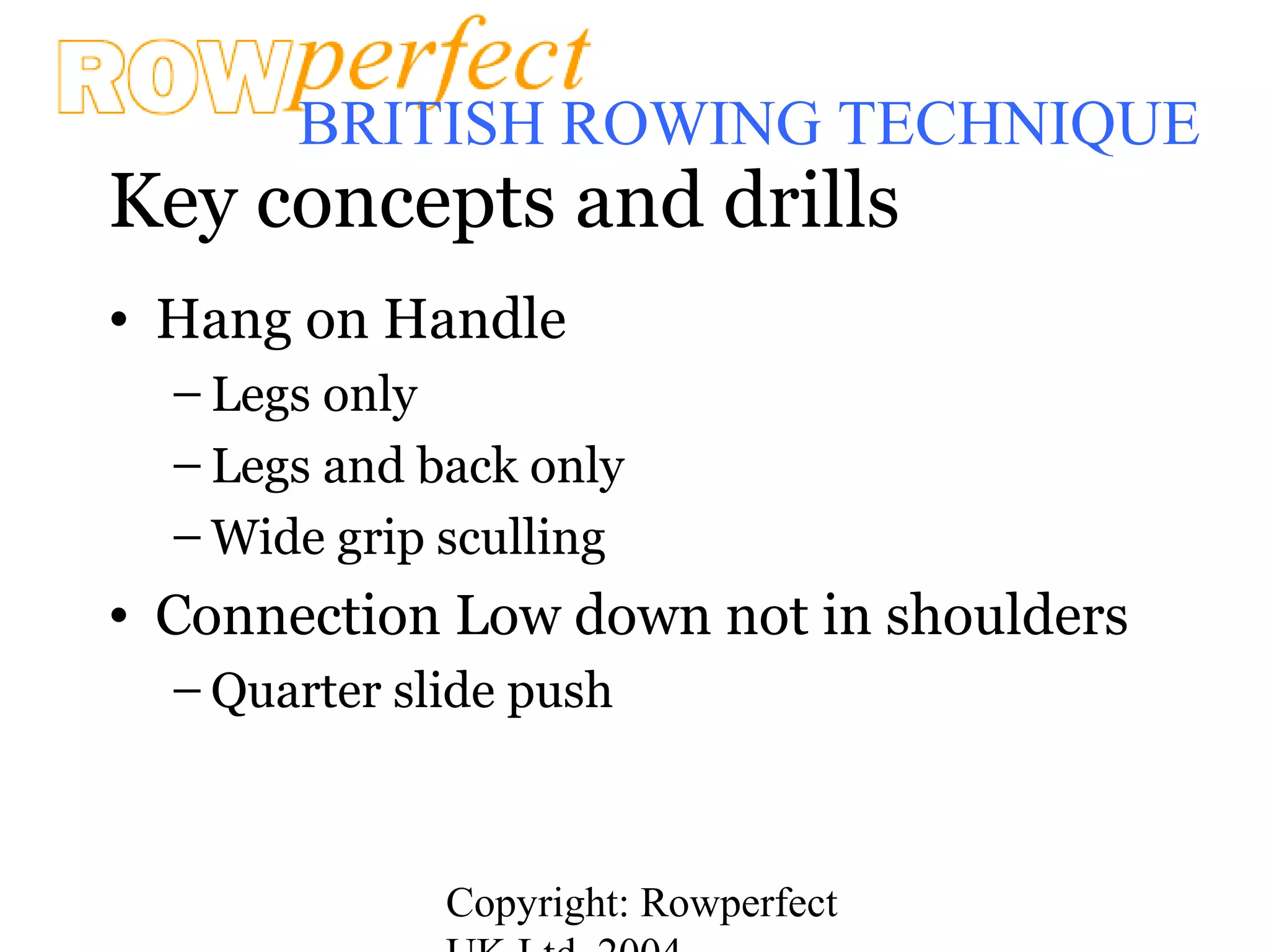 Rowperfect force curves for British rowing technique | PPT