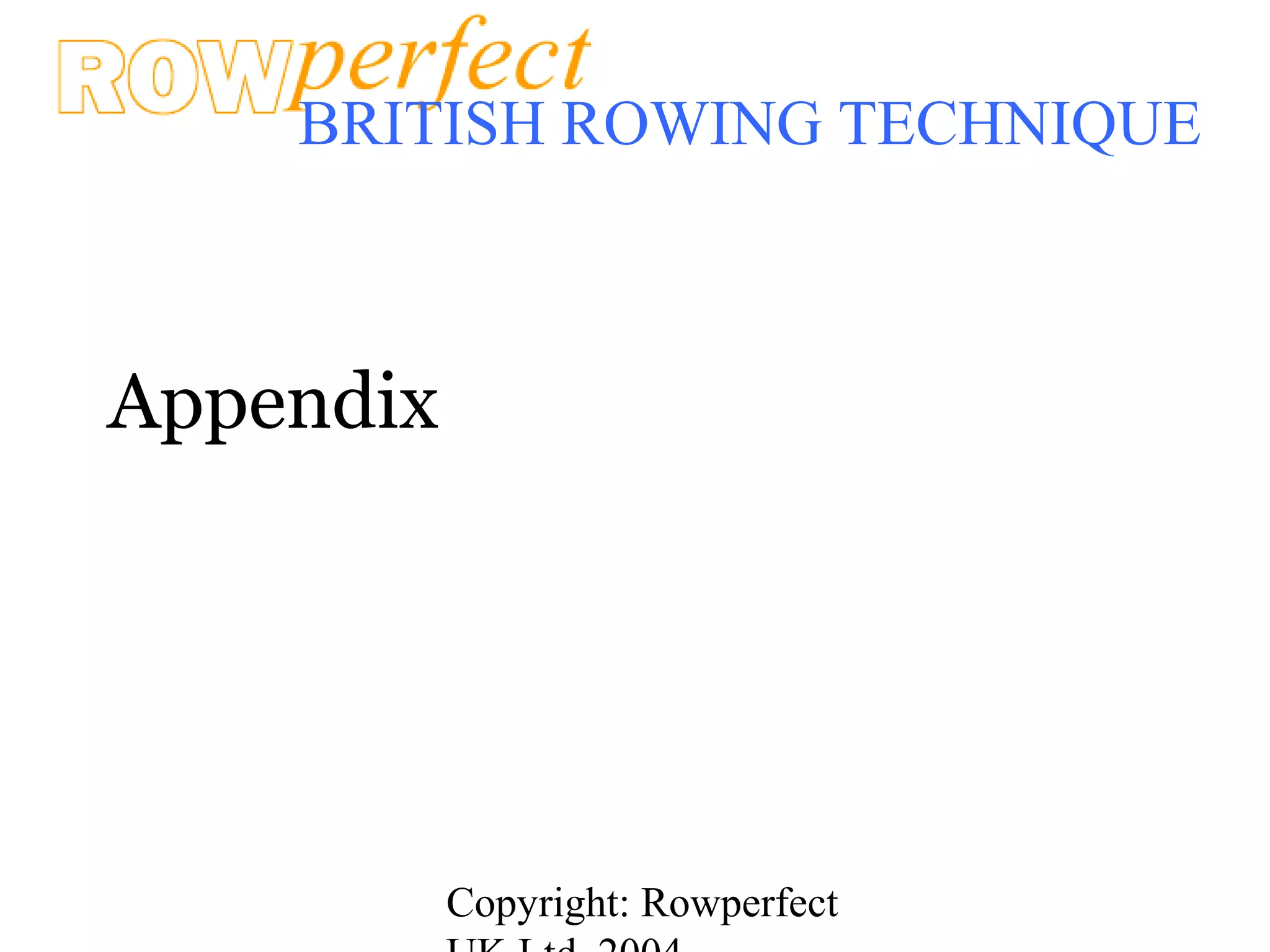 Rowperfect force curves for British rowing technique | PPT