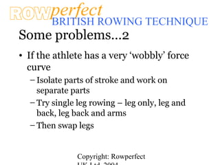Rowperfect force curves for British rowing technique | PPT