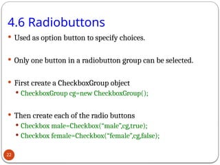 AWT (Abstract Window Toolkit) controls.pptx