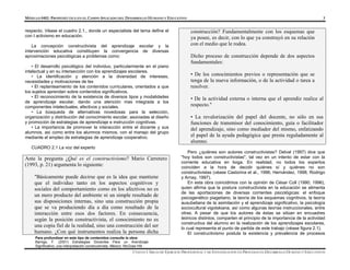 constructivismo y aprendizaje significativo | PDF