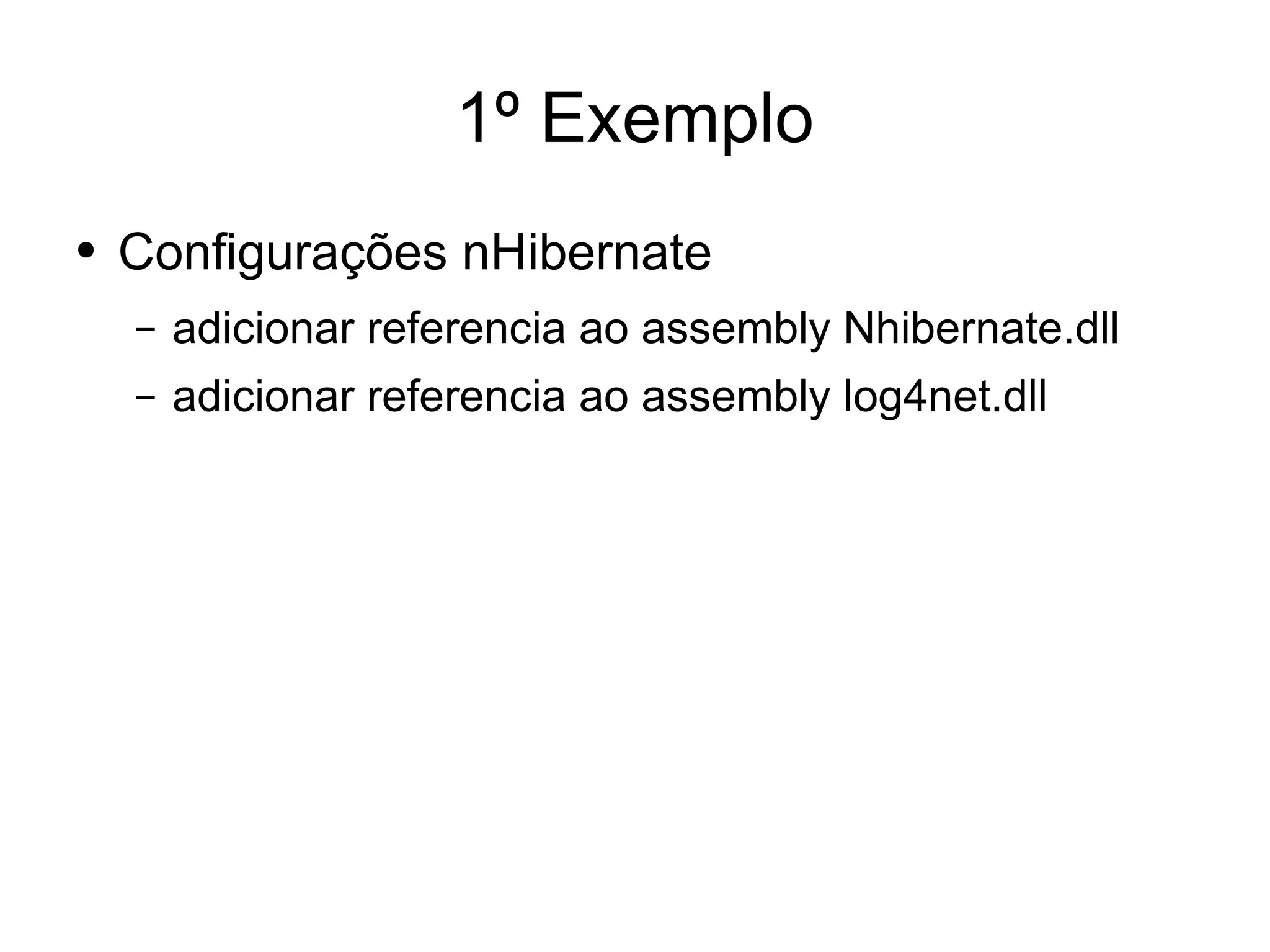 Desenvolvimento em .Net - nHibernate