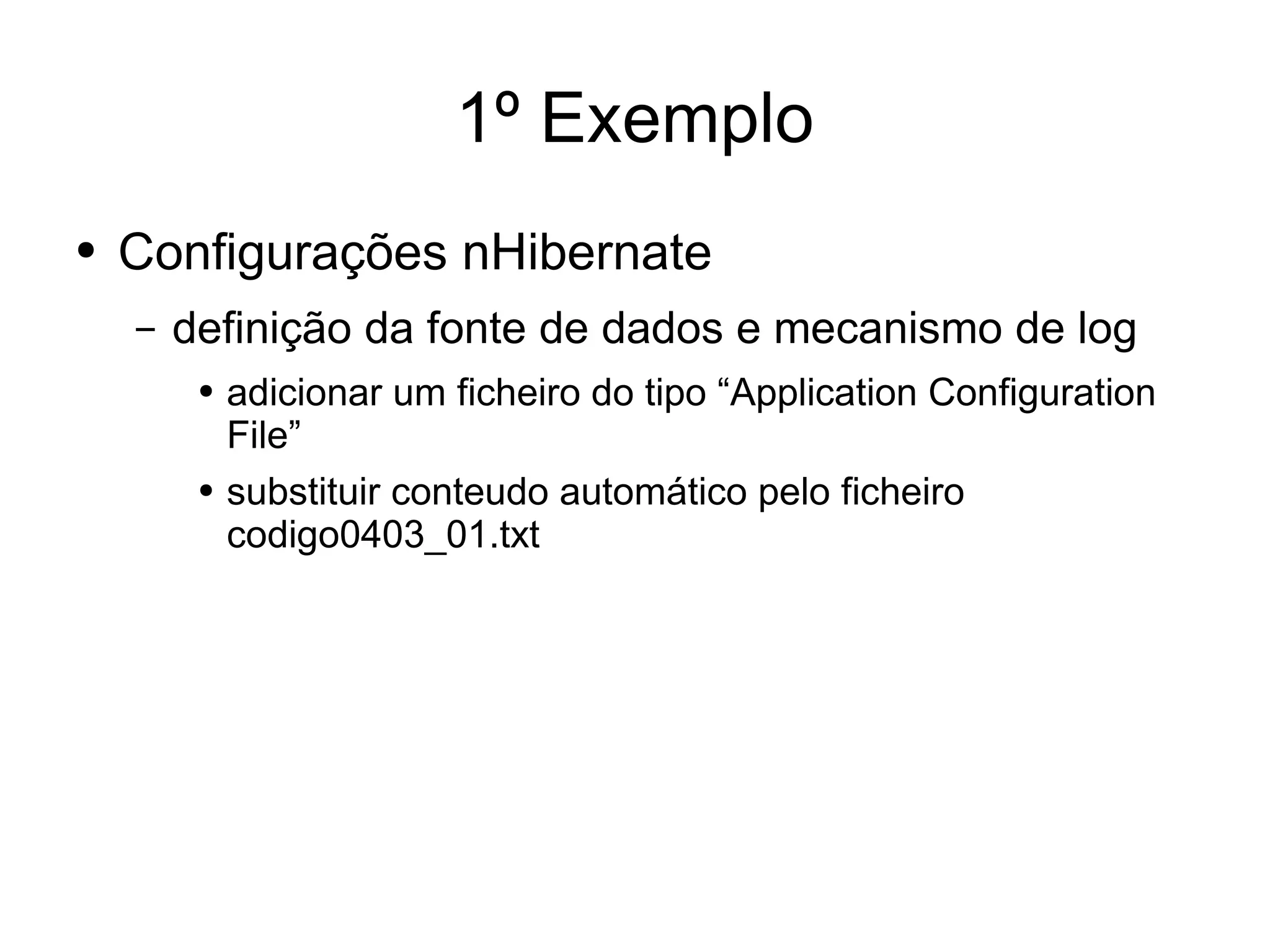 Desenvolvimento em .Net - nHibernate