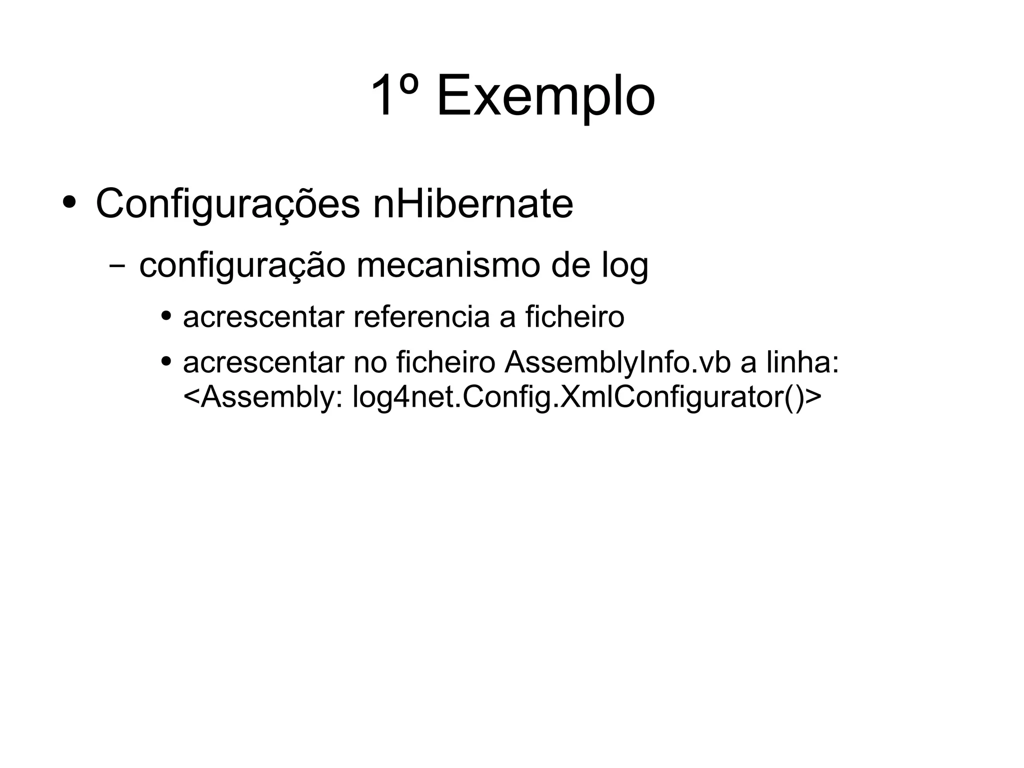 Desenvolvimento em .Net - nHibernate
