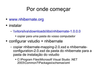 Desenvolvimento em .Net - nHibernate
