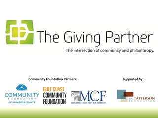 Community Foundation Partners:   Supported by:
 