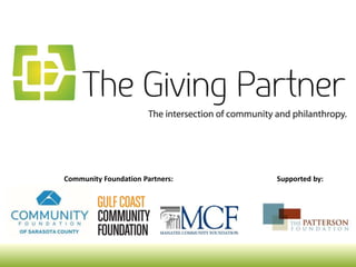 Community Foundation Partners: Supported by:
 