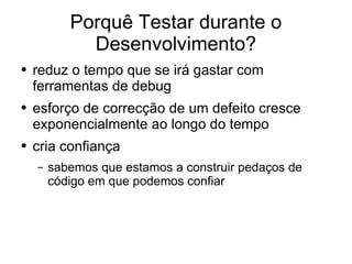 Desenvolvimento em .Net - Testes Unitários