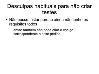Desenvolvimento em .Net - Testes Unitários