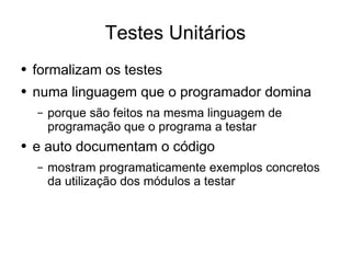Desenvolvimento em .Net - Testes Unitários