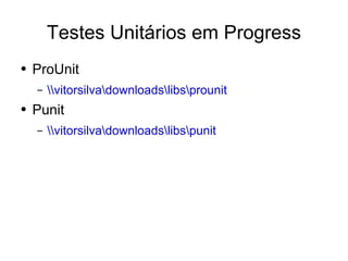 Desenvolvimento em .Net - Testes Unitários